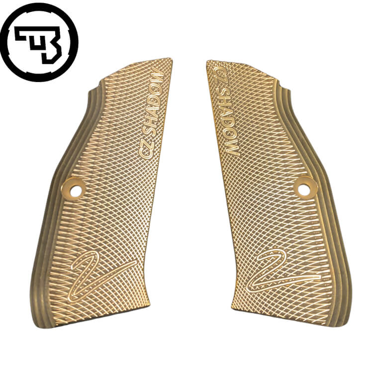 CZ Shadow 2, CZ TS 2, CZ 75B & SP-01 brass CZ grips