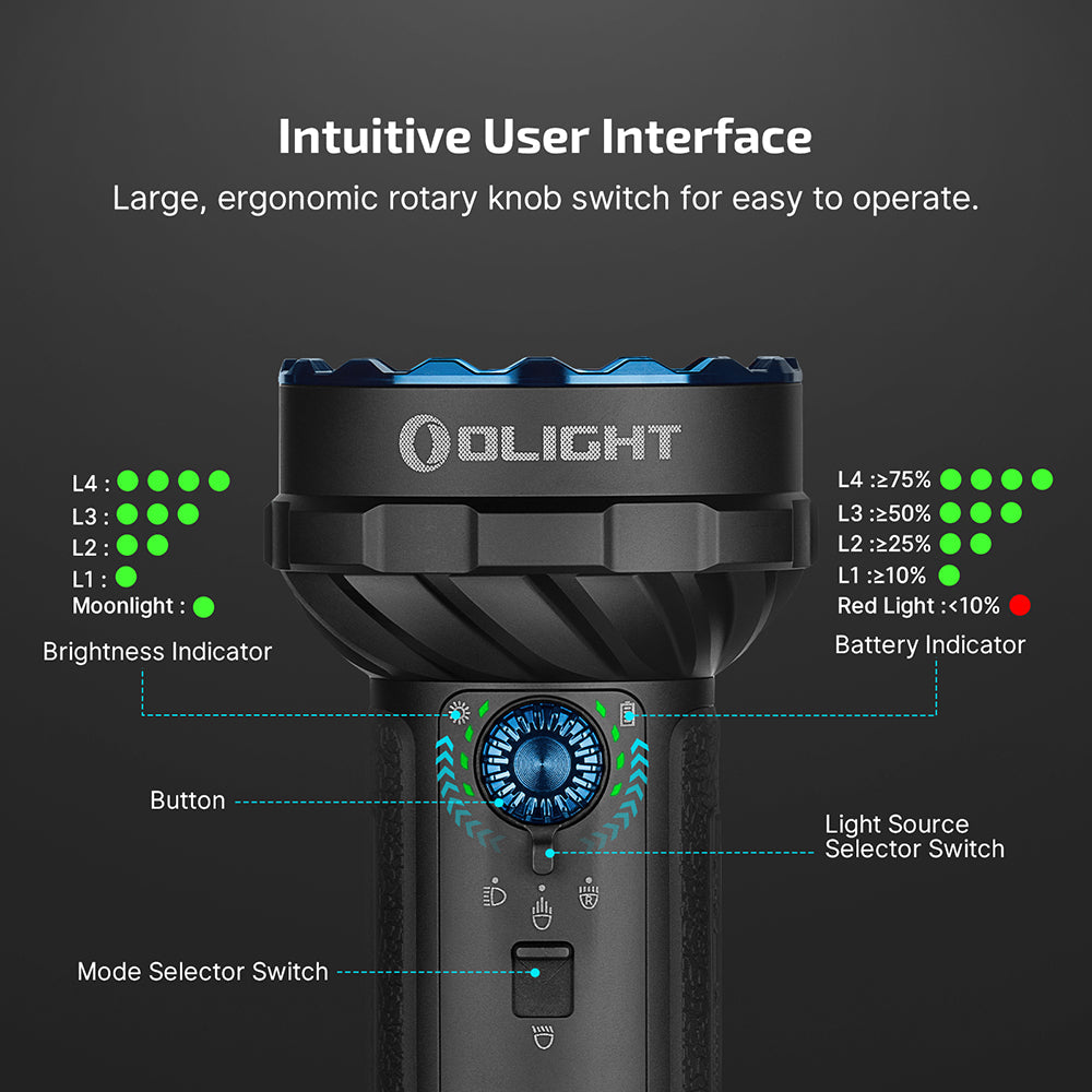 Olight Marauder 2 Mini | powerfull rechargeable flashlight | 10.000 lm