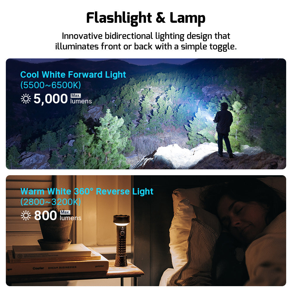 Olight Prowess | flashlight with bidirectional lighting | 5.000 lm