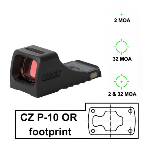 Red dots with direct fit for CZ P-10 Optics Ready