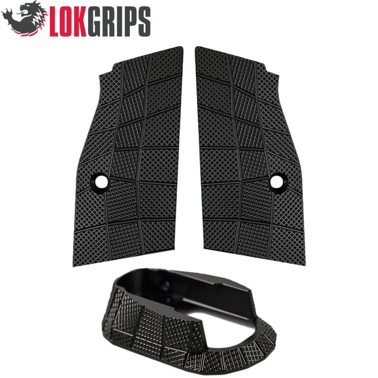 CZ Shadow 2 alu Gridlok set - magwell + grips + button