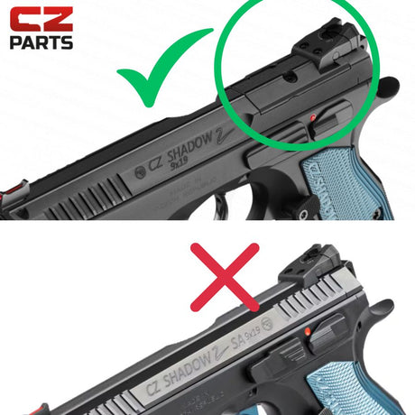 CZ Shadow 2 OR plate | Docter footprint