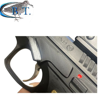 CZ Shadow 2, CZ TS 2 slide stop with thumb rest