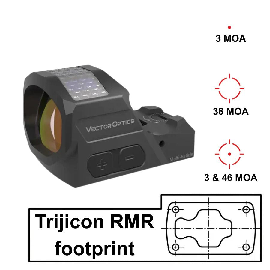 Vector Optics Frenzy-X 1x19x26 MRS GenII Solar Power Multi-Reticle