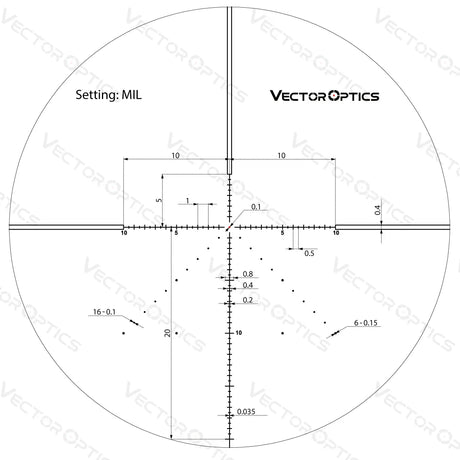 Vector Optics Veyron 6-24x44 IR First Focal Plane Illuminated rifle scope Vector Optics