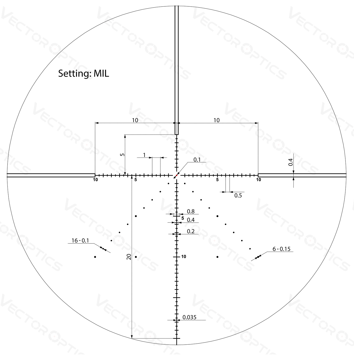 Vector Optics Veyron 4-16x44 IR First Focal Plane Illuminated rifle scope Vector Optics